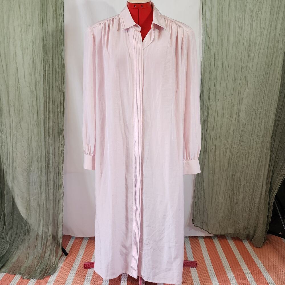 Schrader Sport Casual Pink Long Button Up Long Sleeve Dress Shirt Size 22W